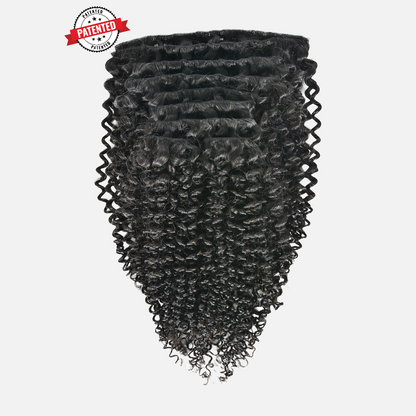 Upgrade from competitor's Follicle Fusion™ Clip-ins to our Patented InVisiRoot® Clip-ins. Experience True Undetectable Results: This is Candice 3A Burmese texture InVisiRoot® Clip-ins