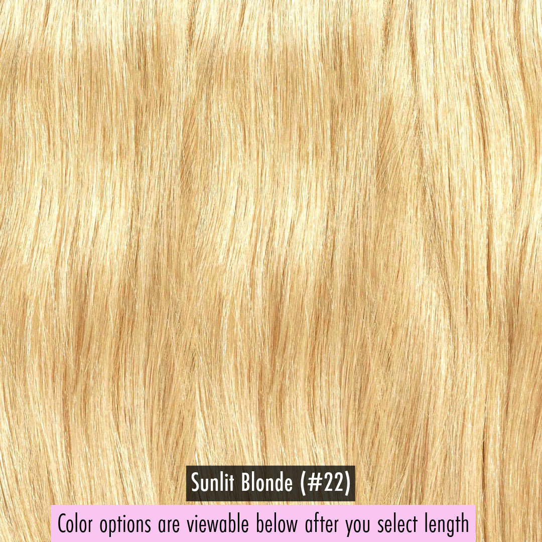 Emily Cambodian Silky Straight - InVisiRoot® Crown Pieces