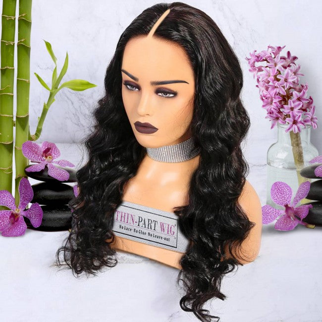 Dominique - Virgin Cambodian Hair - InVisiRoot® Thin-Part Wig™️